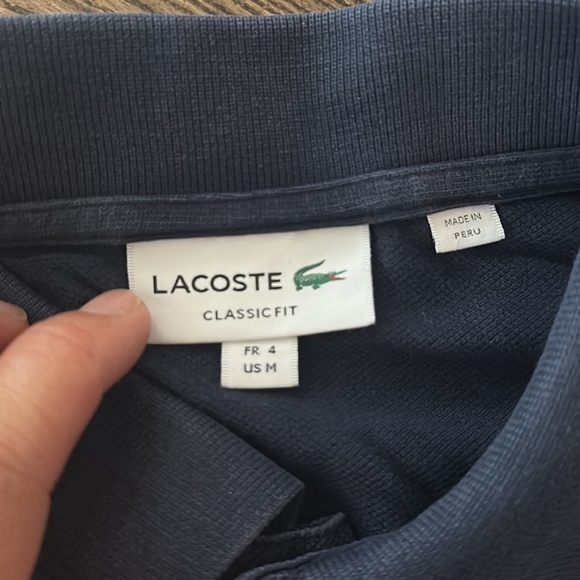 Lacoste Classic Polo - Navy Blue - Men’s Medium- Harry Rosen - Picture 3 of 6